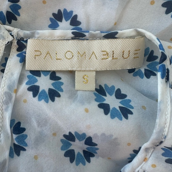 Paloma Blue Sleeveless Smocked Top - Size Small - Picture 2 of 6